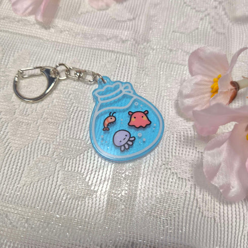 Aquarium | Shrimp Jellyfish Dumbo Octopus Keychain