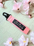 Pink Bunny Kaomoji Keystrap