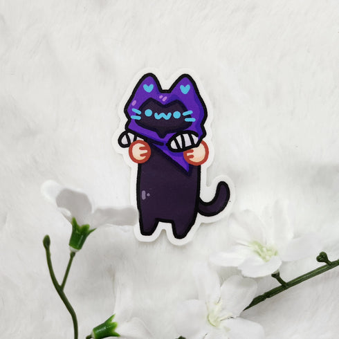 Val Long Omen Kitty Mini Sticker