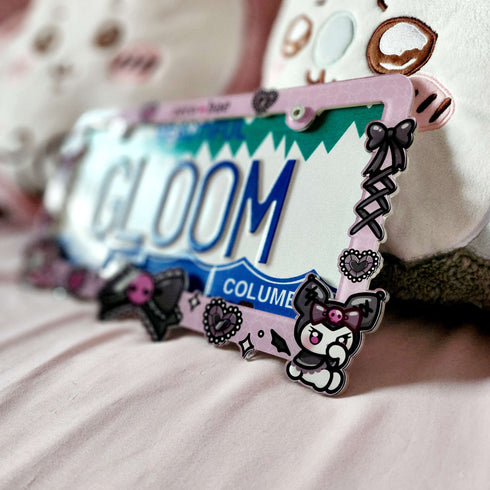 Gothic Lolita Kuro Melo License Plate Frame