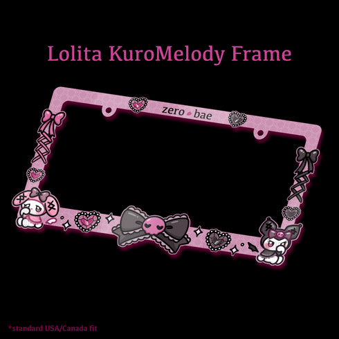 Gothic Lolita Kuro Melo License Plate Frame