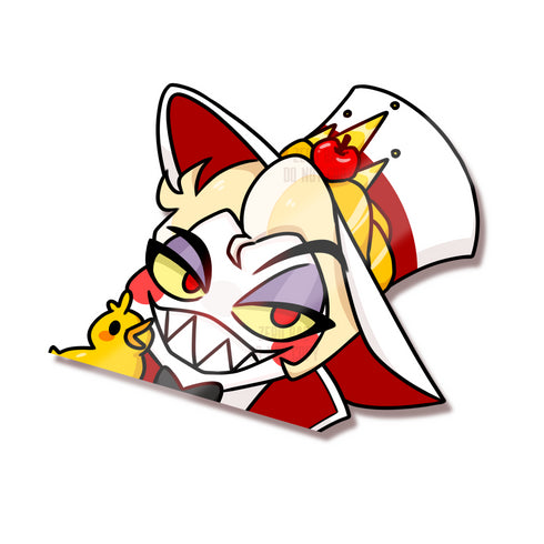 Hazbin Hotel Lucifer Vinyl Peeker