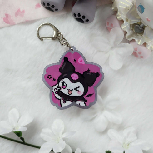 Sakura Kuro Acrylic Keychain