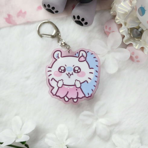 Chiikawa Momonga Sakura Fairy Acrylic Keychain