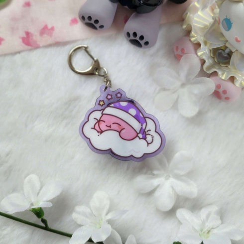 Sleepy Dreamy Poyo Acrylic Keychain