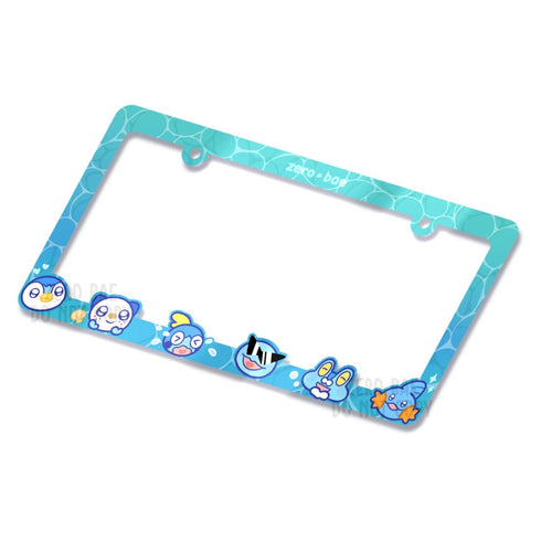 Water Starters License Plate Frame