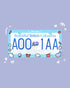 Aquarium Themed License Plate Frame