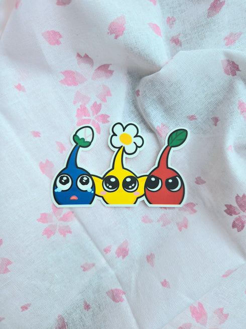 Pikmin Trio Vinyl Sticker