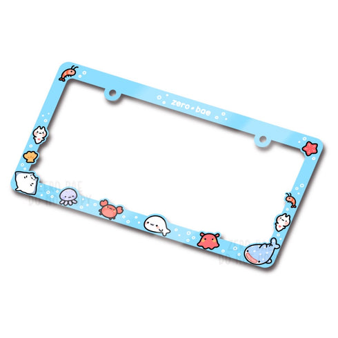 Aquarium Themed License Plate Frame