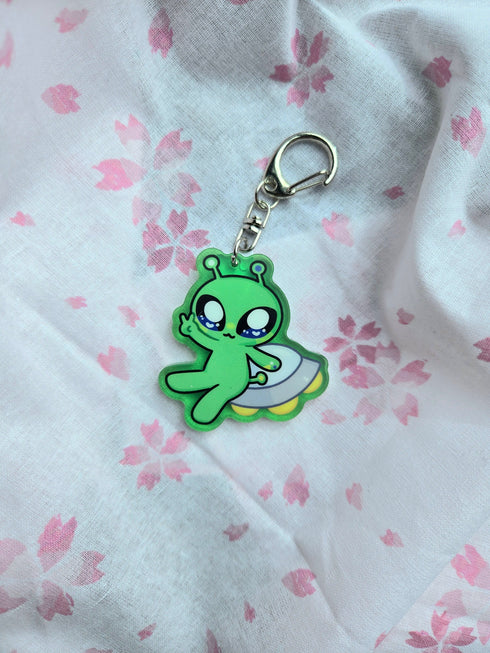 IKEA Aftonsparv Alien Acrylic Keychain
