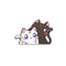 Sailor Scouts Cats Peeker Sticker