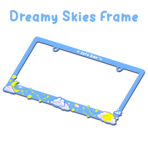 Dreamy Skies License Plate Frame