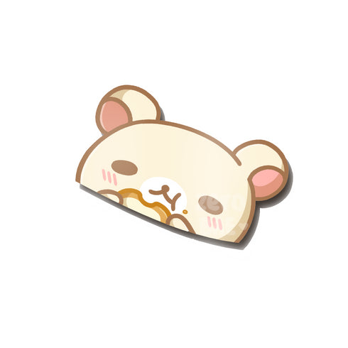 Bread Bear Peeker Sticker