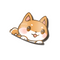 Shiba Peeker Sticker