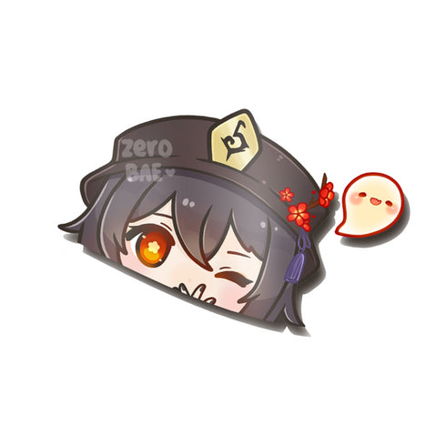 Genshin Impact | Hu Tao Peeker Sticker