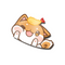 Tempura Shiba Peeker Sticker