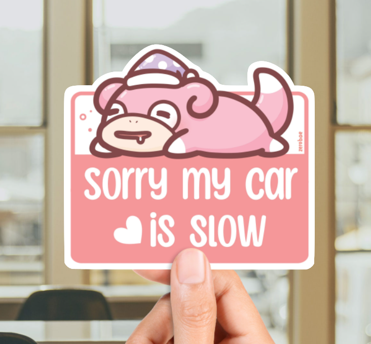 Slow Car Club Sticker – ZeroBae